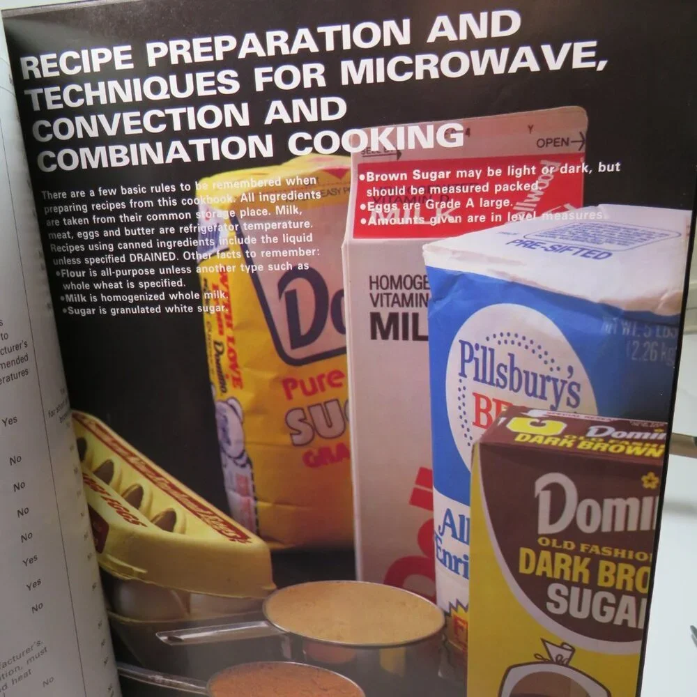 JCPenney Convection Microwave Oven Cookbook 1985 Hardback